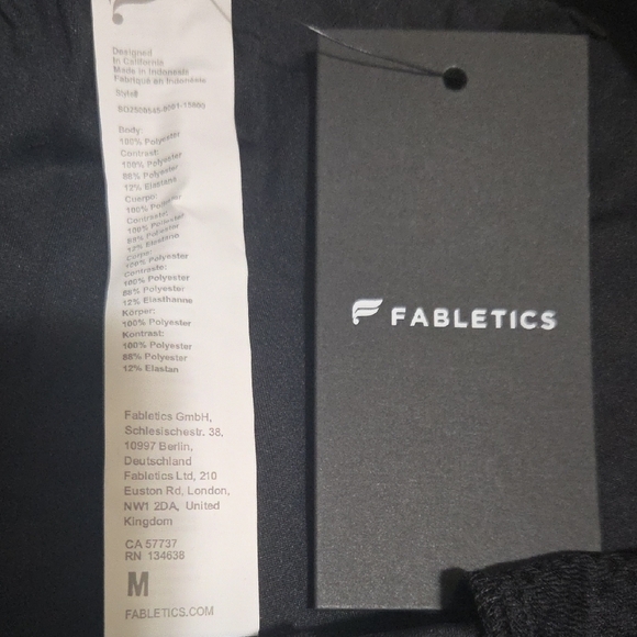 *NWT* Fabletics The Don Men's Pull-On Shorts - 8" Inseam, Black, Size Medium - Picture 2 of 7